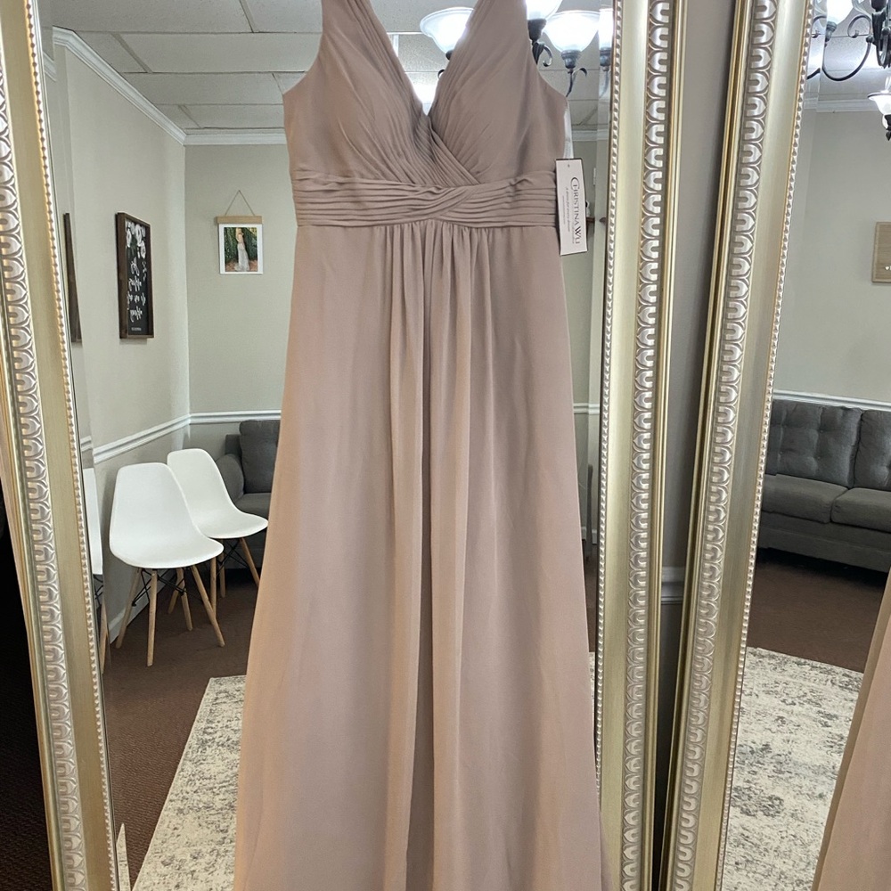 NWT Taupe Bridesmaid Dress